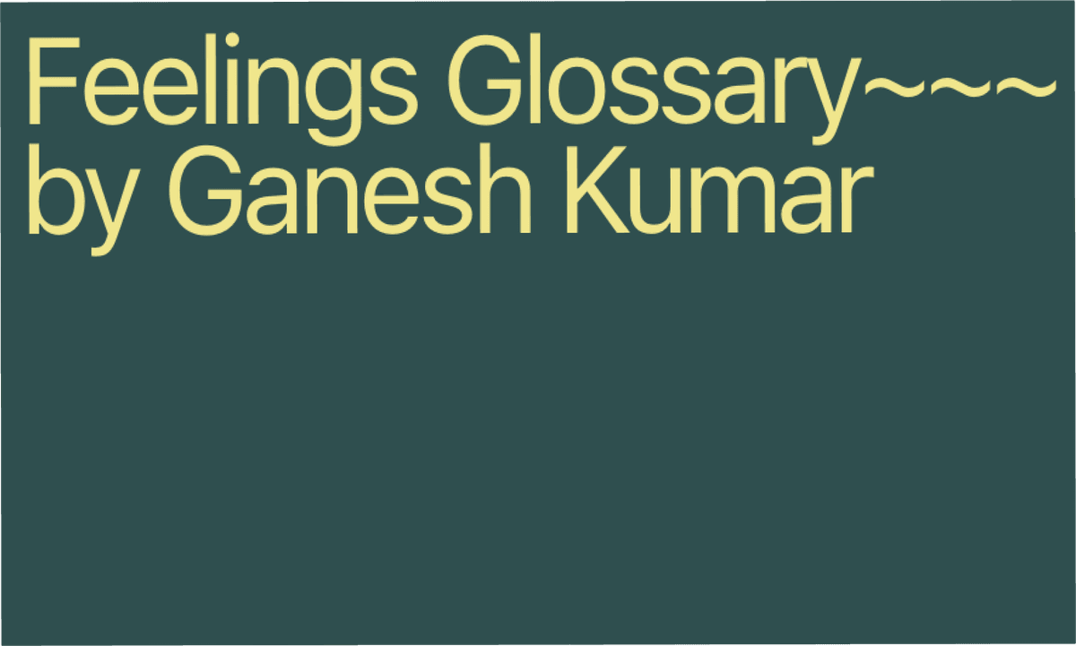 Feelings Glossary