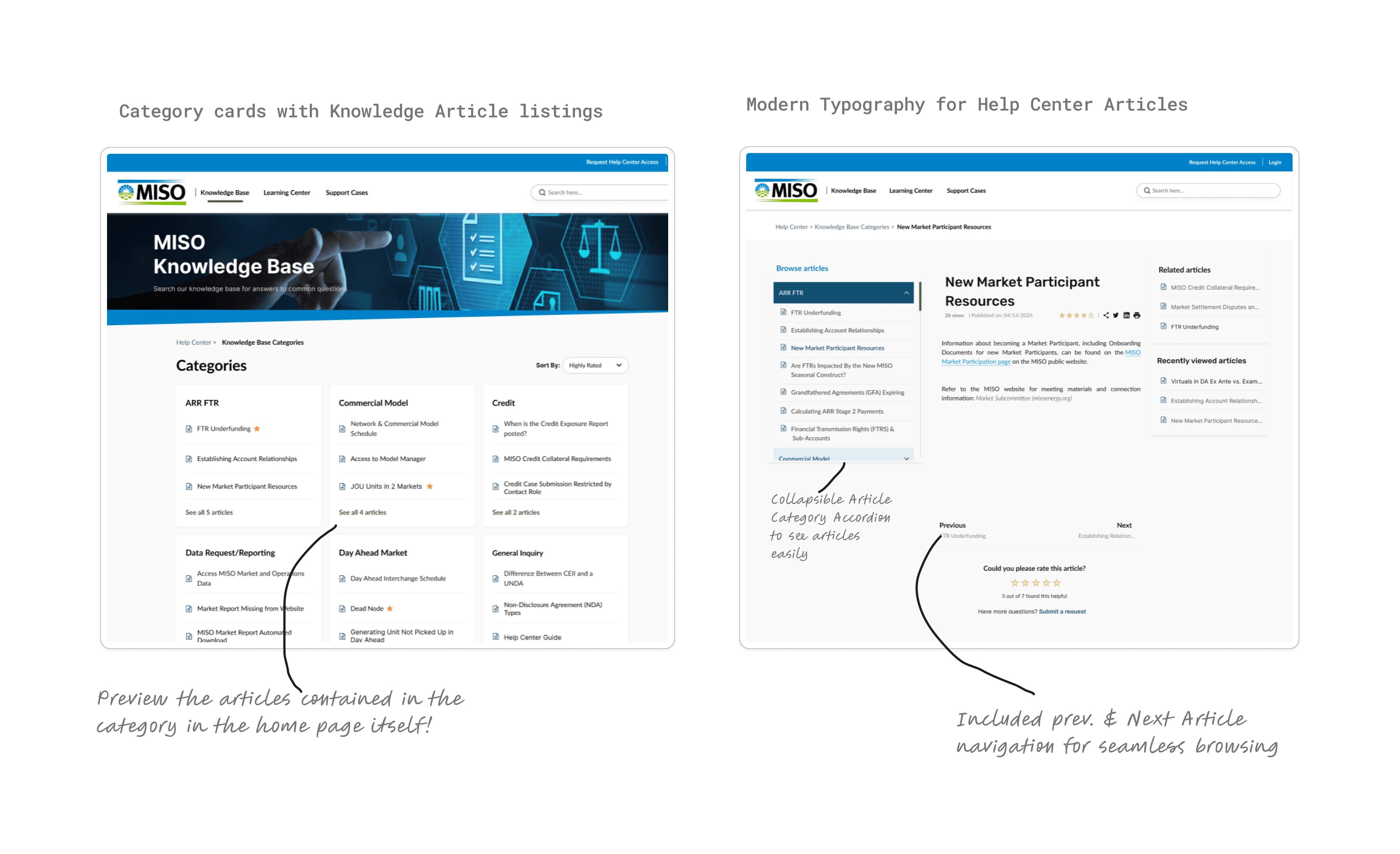 Complete overhaul of knowledge base including Typography