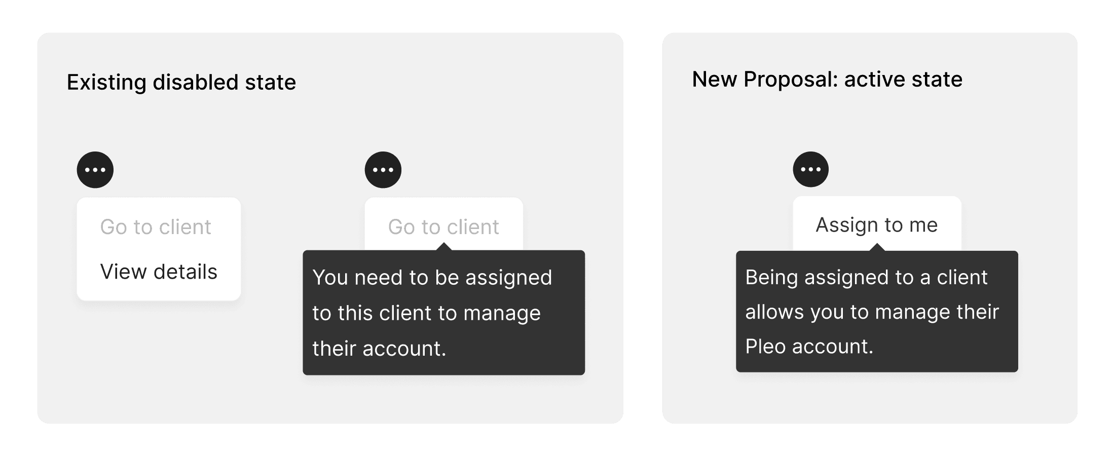Overview of UI changes and process